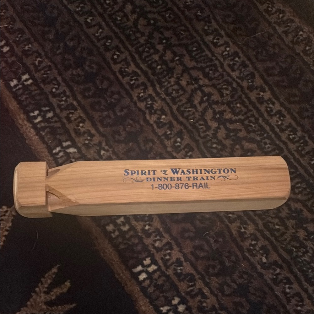 Spirit of Washington Wooden Train Whistle